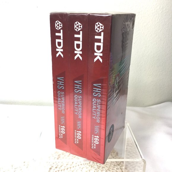 TDK 3 pack 8 Hour T-160 blank VHS NWT - Picture 2 of 8